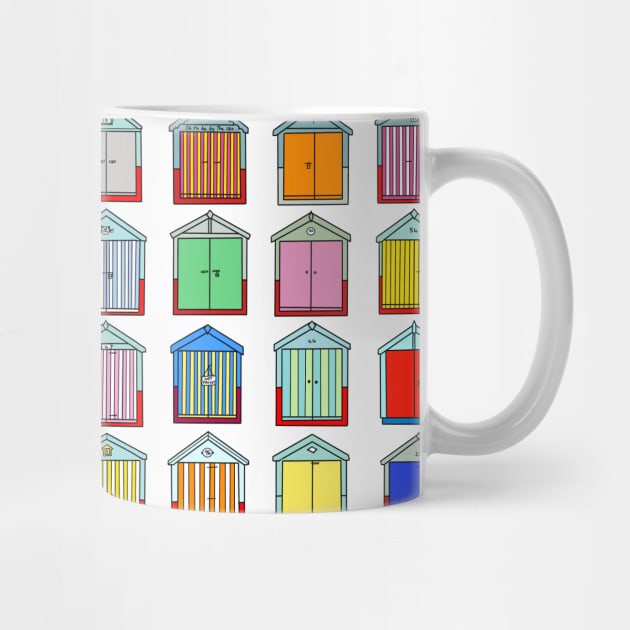 Colourful Beach Hut Pattern by AdamRegester